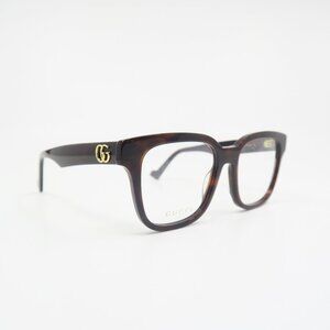 Gucci GG0958O 004752mm Havana (Brown) New Square Women's Eyeglasses Frames.